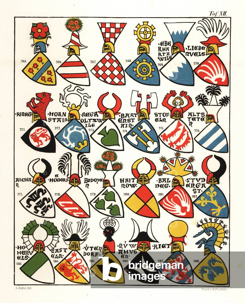 Swiss coats of arms, c. 1355