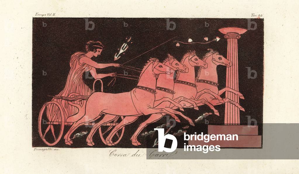 Greek chariot race
