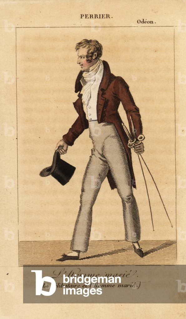Perrier as Dupont, LHomme marie, in Le Celibataire et lHomme marie by Alexis-Jacques-Marie Wafflard at the Odeon, 1822