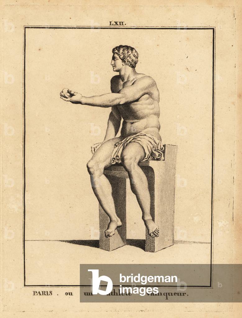 Statue of Paris, son of King Priam and Queen Hecubaof Troy, or a victorious athlete