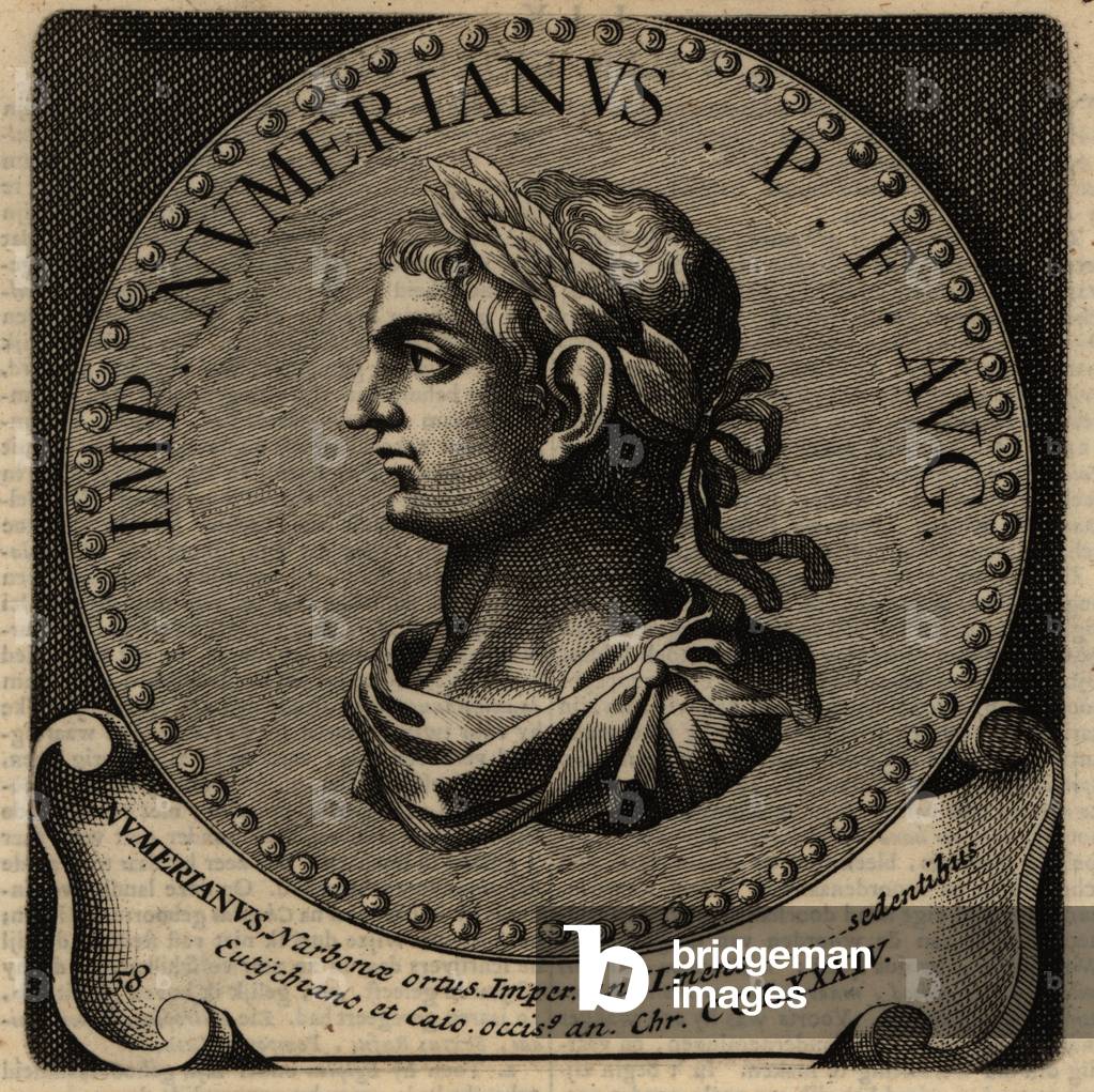 Portrait of Roman Emperor Numerian.