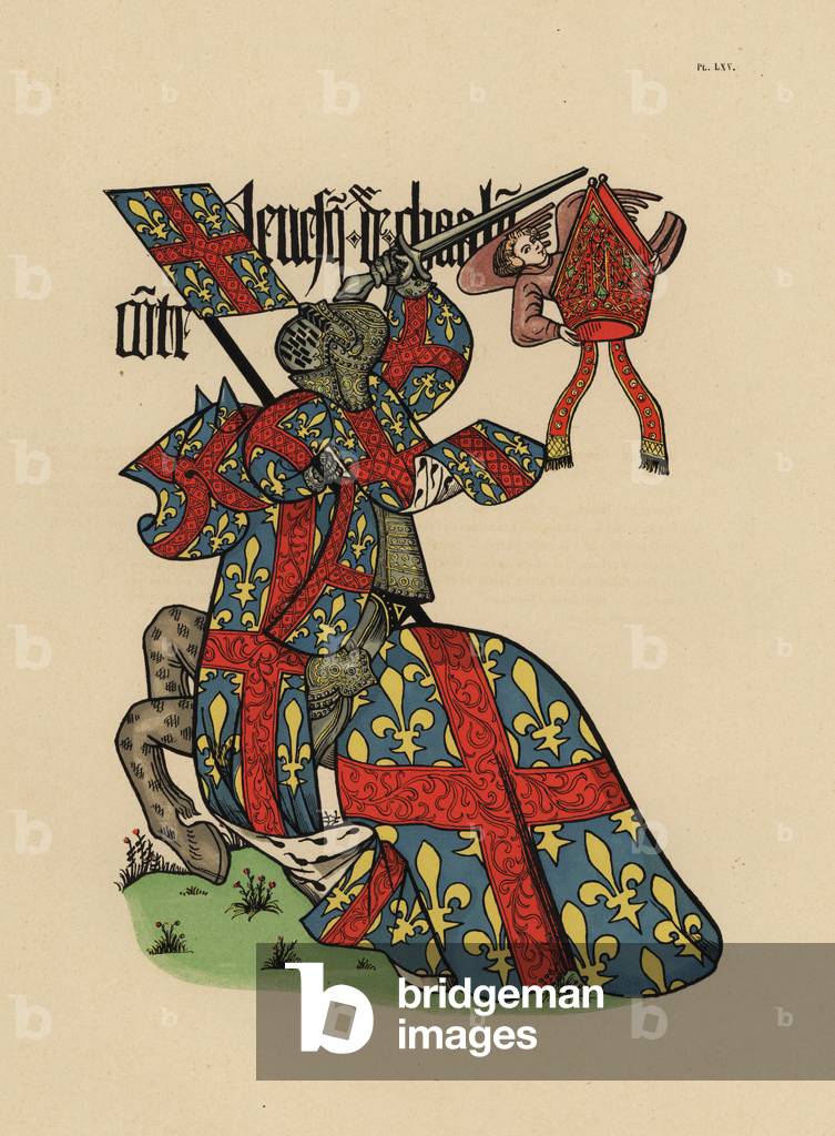 Bishop of Chalons, Eveque de Chalons, with mitre and standard