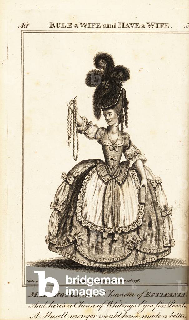 Mrs Francis Abington or Fanny Abington in the character of Estifania in John Fletchers Rule a Wife and Have a Wife