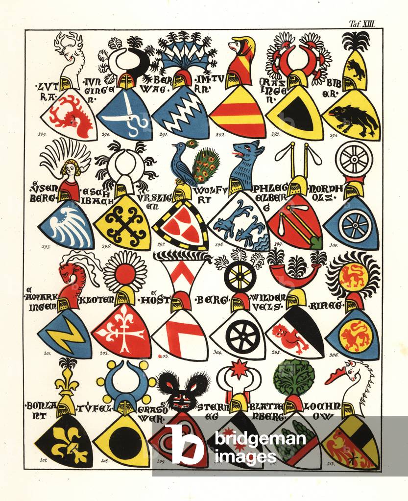 Swiss coats of arms, c. 1356