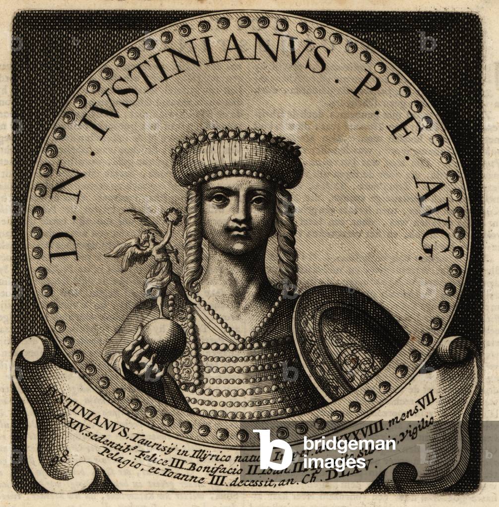Portrait of Roman Emperor Justinian I.