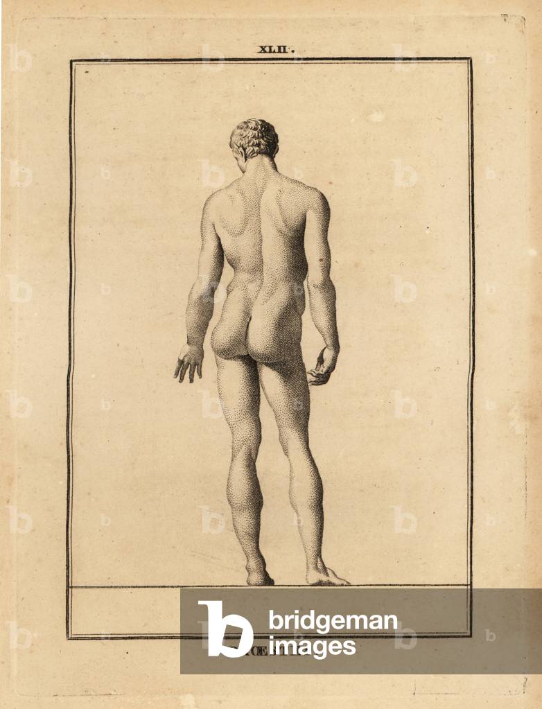Statue of Orestes, naked, son of Agamemnon in Greek mythology