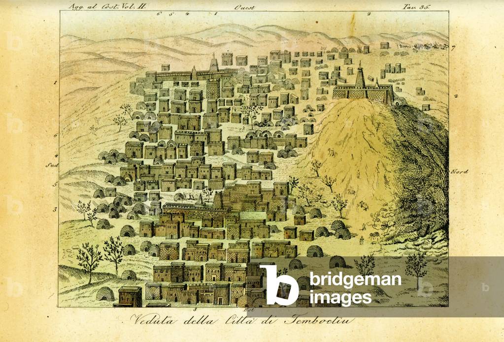 View of the city of Timbuktu, Mali