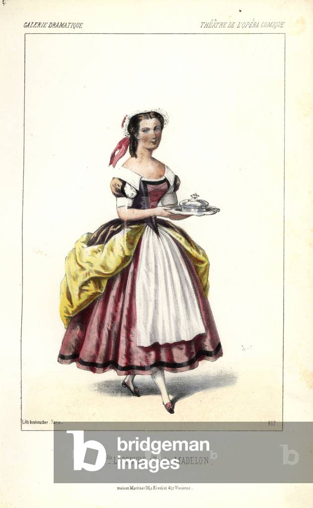 Mlle. Lefebvre in the role of Madelon.