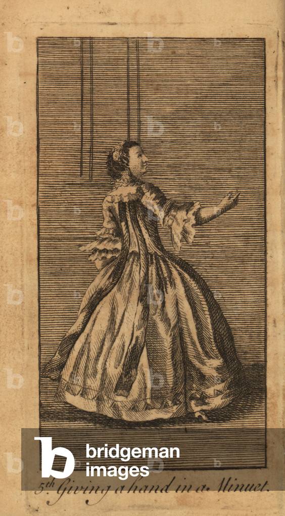 Young lady giving one hand in a minuet, 18th century