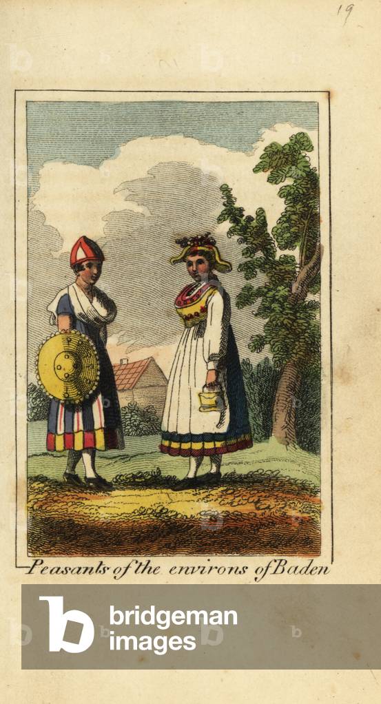 Peasamt women of the environs of Baden, Germany, 1818
