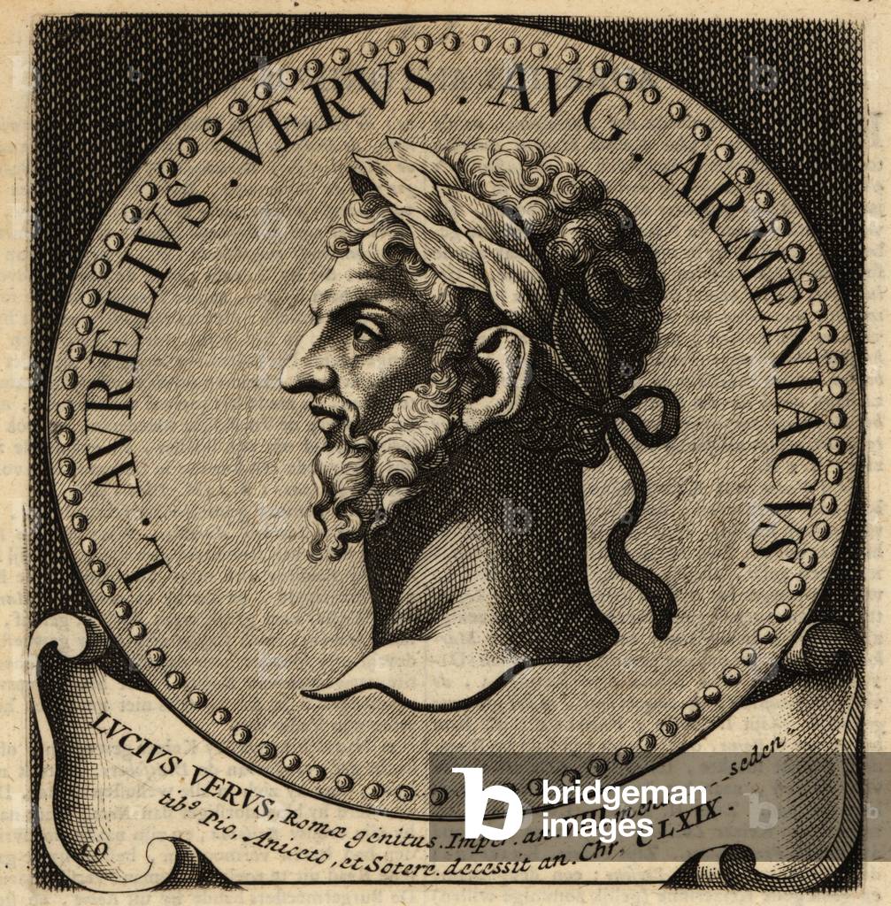 Portrait of Roman Emperor Lucius Verus.