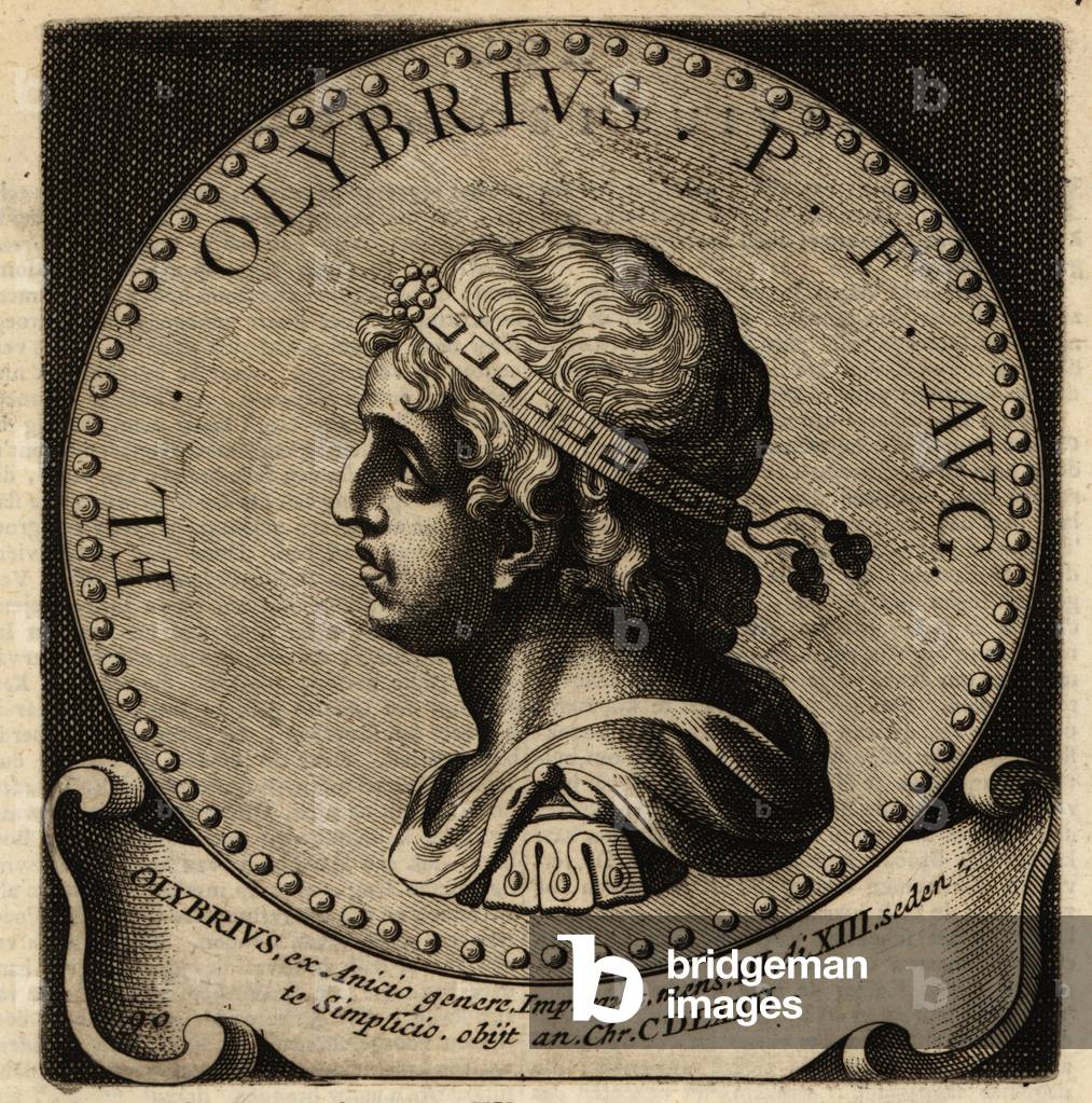 Portrait of Roman Emperor Olybrius.