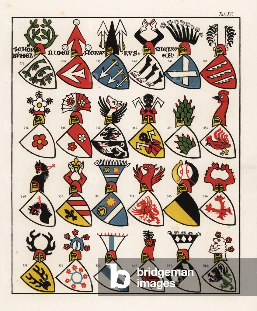 Swiss coats of arms, c. 1358