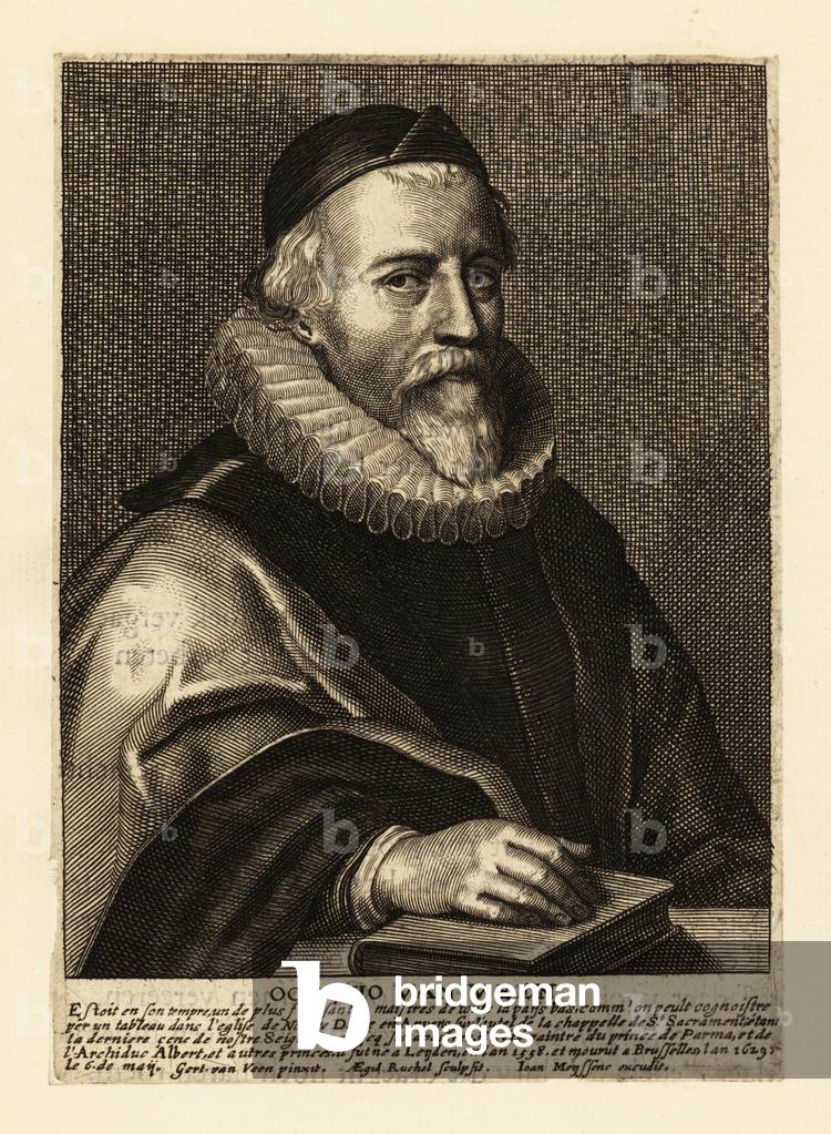 Portrait of Otto van Veen, circa 1556-1629, Dutch painter, draughtsman, and humanist active primarily in Antwerp and Brussels