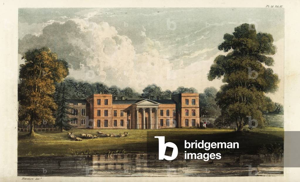 Clumber Park, Nottinghamshire, seat of the Duke of Newcastle, 1825 (engraving)