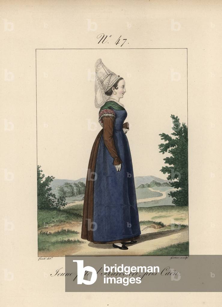Young woman of Harcourt, near Caen