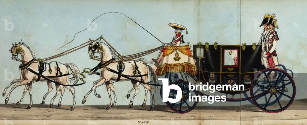 Carriage of Manuel de Pando, 6th Marquis of Miraflores, Ambassador Extraordinary from Queen Isabella II of Spain in Queen Victoria's coronation parade
