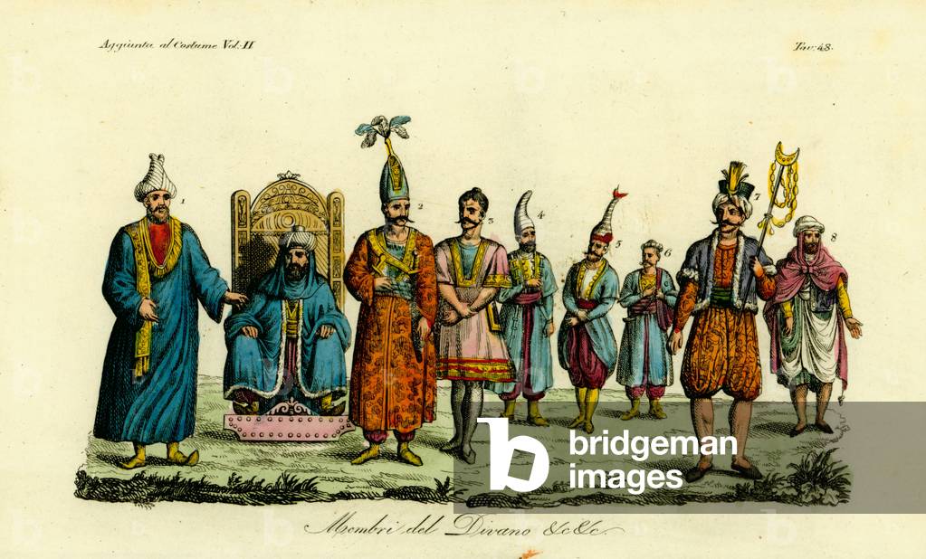 Costumes of the Berber officials of Tunisia, 1828