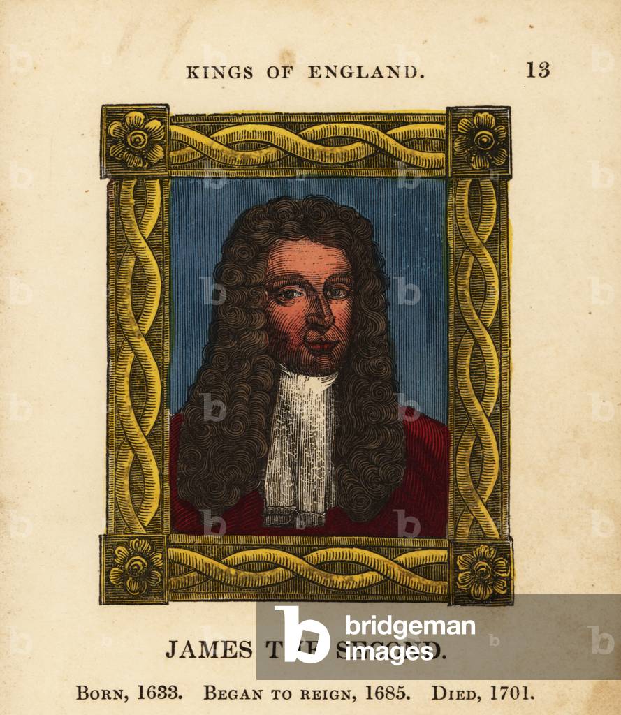 Portrait of King James II of England (engraving)