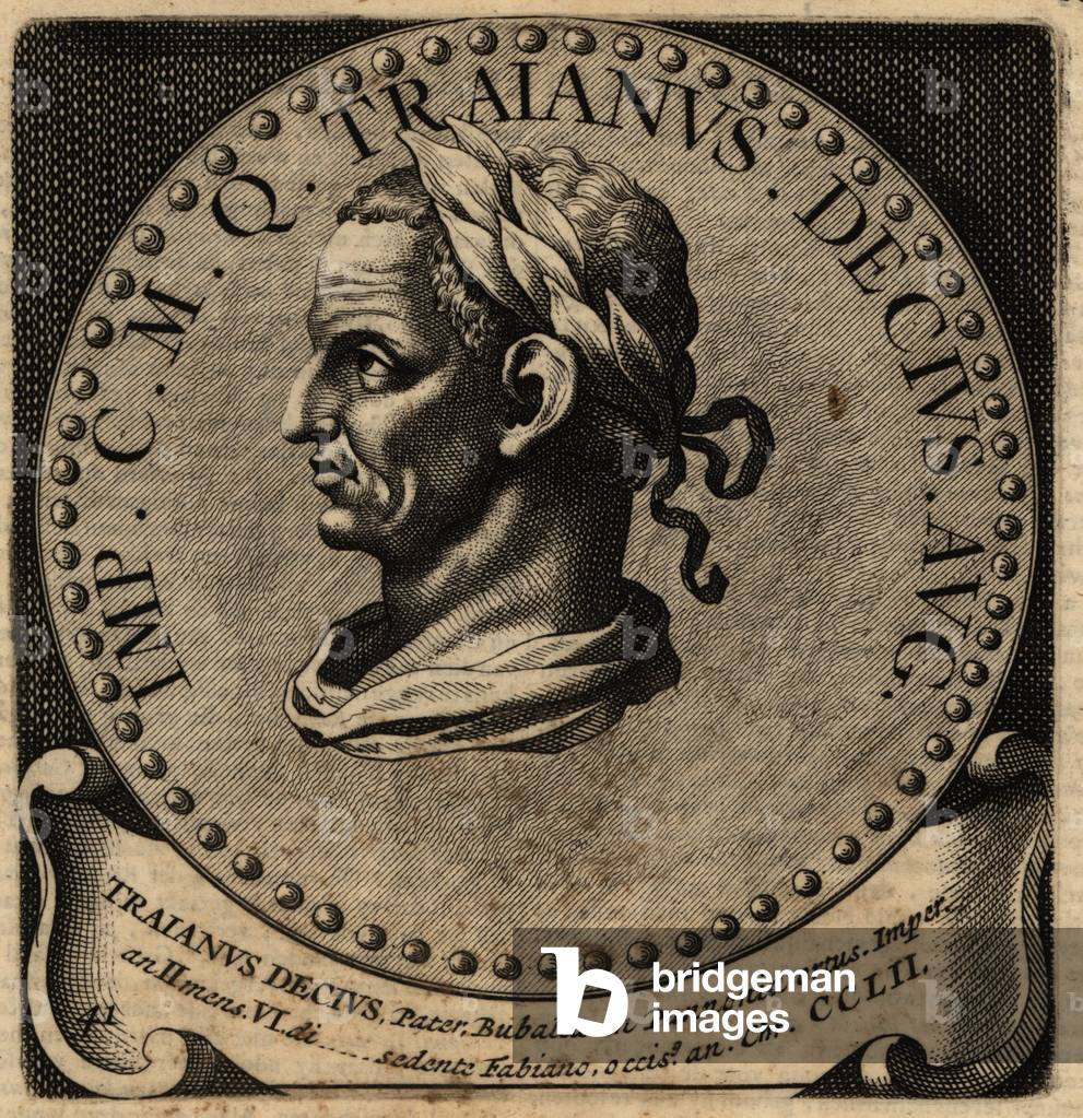 Portrait of Roman Emperor Decius.