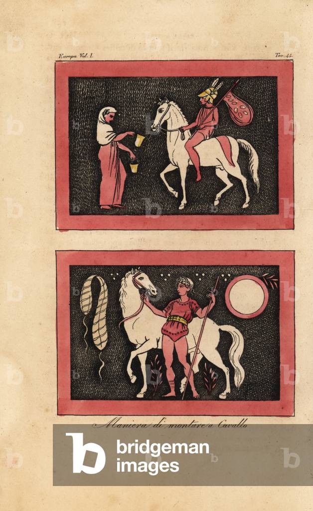 Ancient Greek method of riding a horse bareback