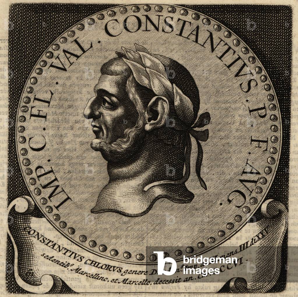 Portrait of Roman Emperor Constantius I.