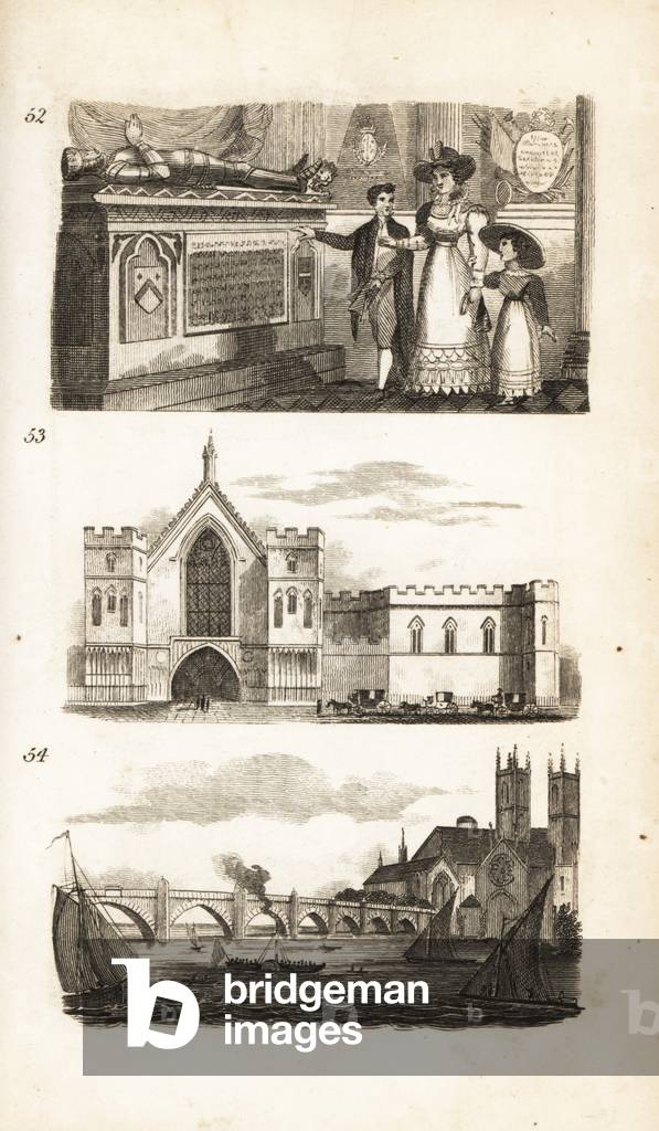 Tombs in Westminster Abbey, Westminster Hall and Westminster Bridge