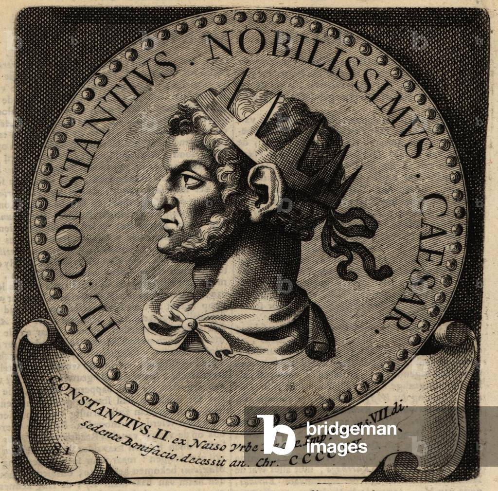 Portrait of Roman Emperor Constantius II.