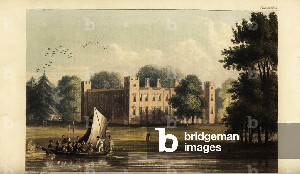 Sion House or Syon House, Isleworth, 1823 (engraving)