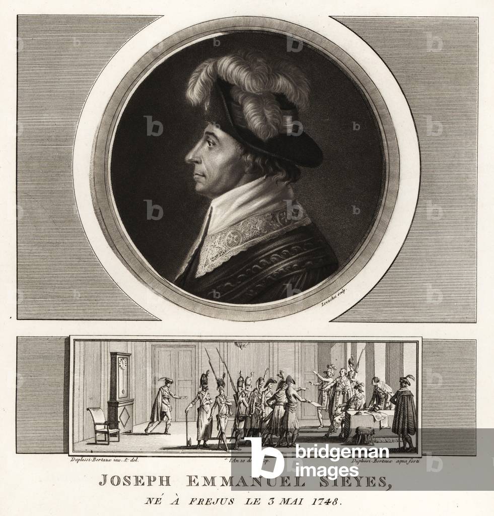 Joseph Emmanuel Sieyes, French politician and theorist, 1748-1836