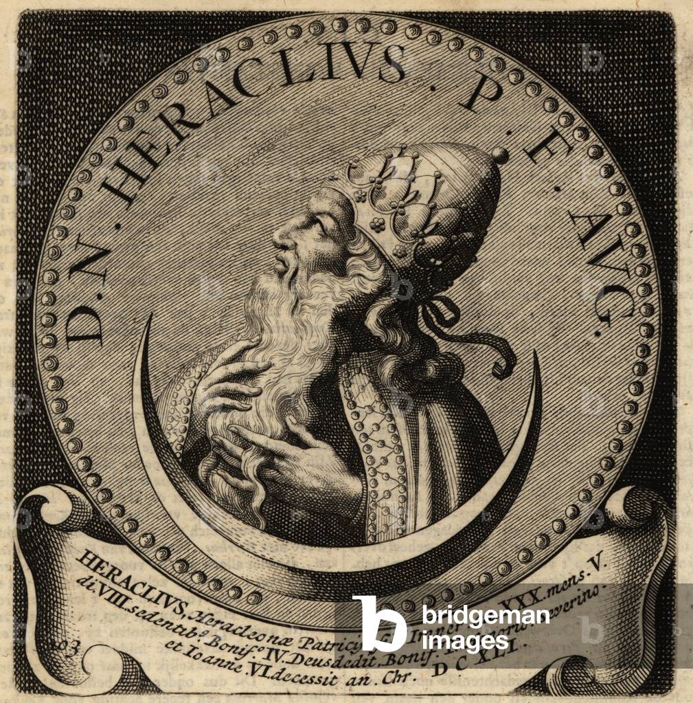Portrait of Byzantine Emperor Heraclius.