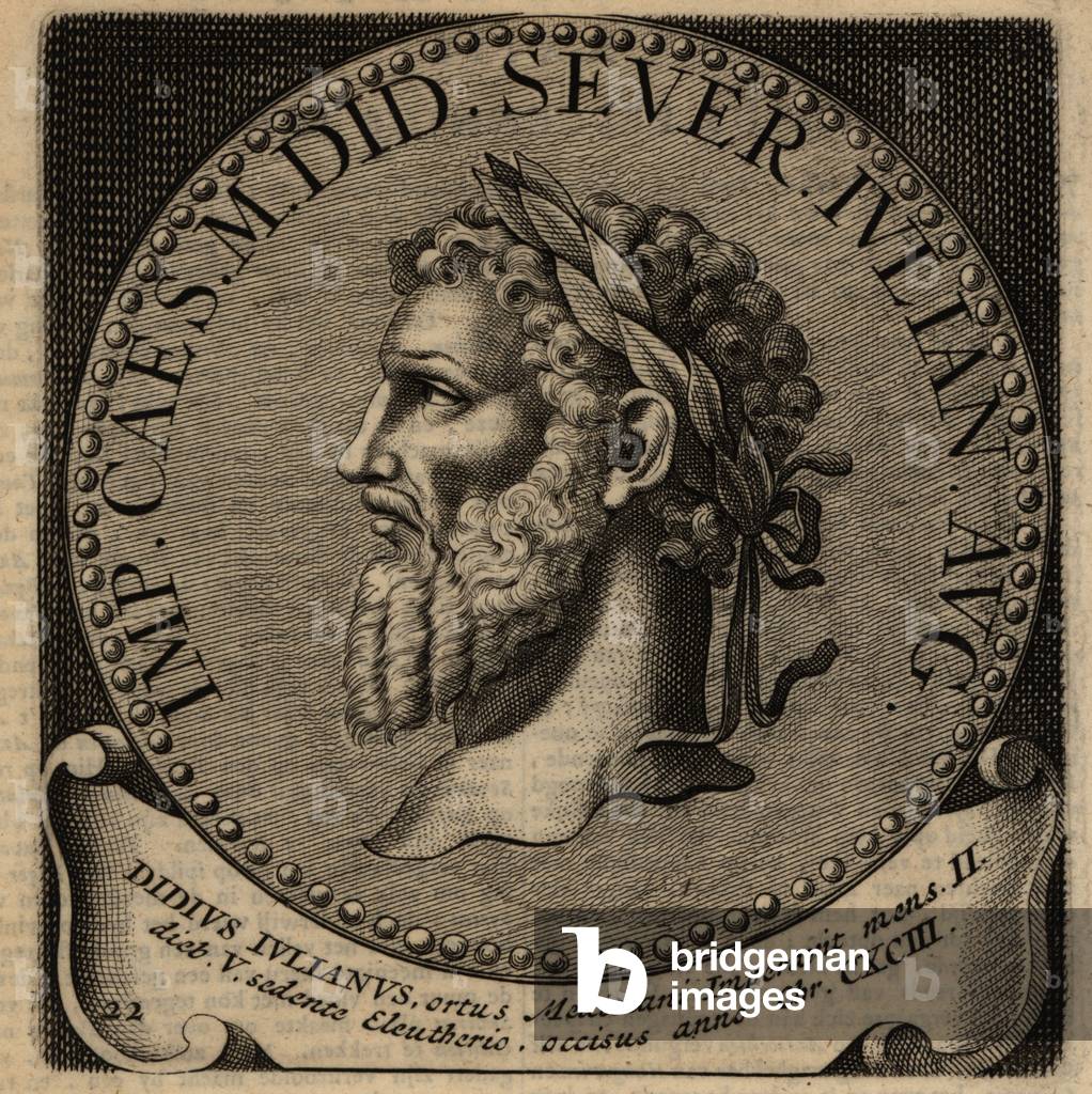Portrait of Roman Emperor Didius Julianus.