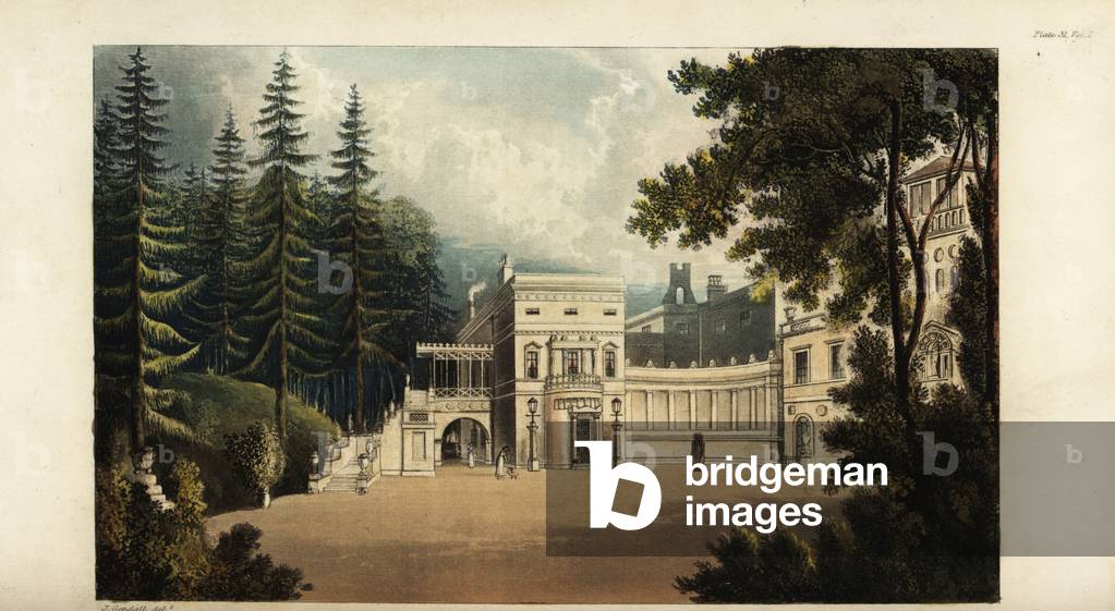 Deepdene, Surrey, the seat of banker Thomas Hope, 1823 (engraving)