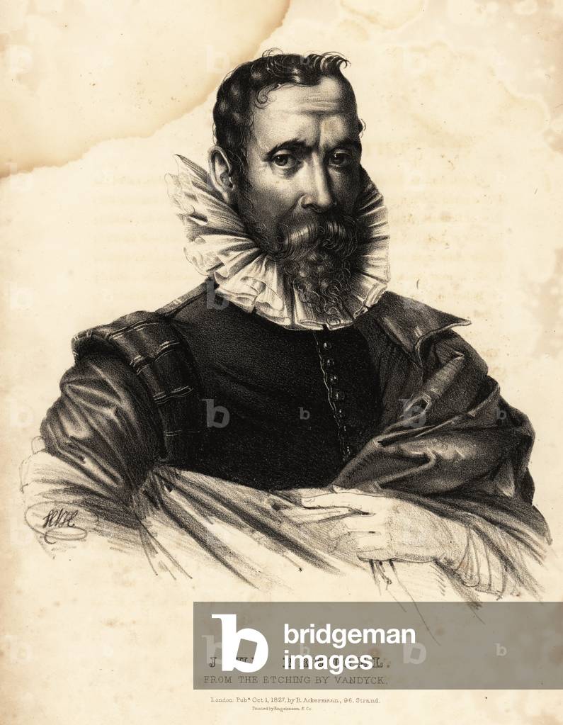 Jan Brueghel the Elder, Flemish painter, 1827 (lithograph)