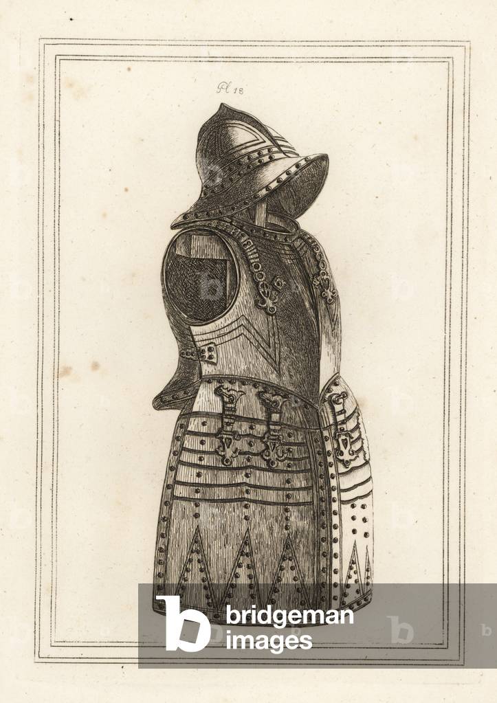 Suit of black morion or arquebus armour