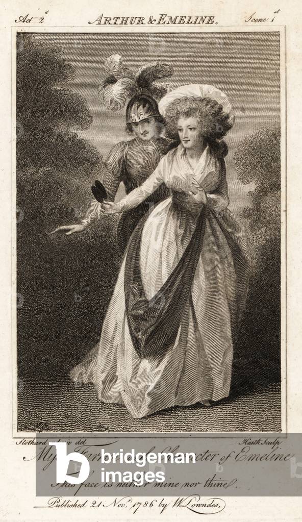 Miss Elizabeth Farren in the character of Emeline in John Drydens Arthur and Emeline