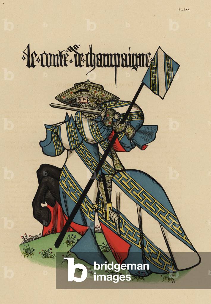 Count of Champagne, Comte de Champagne, with standard