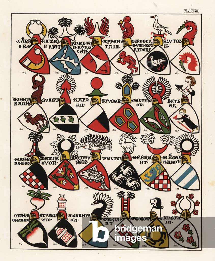 Swiss coats of arms, c. 1361
