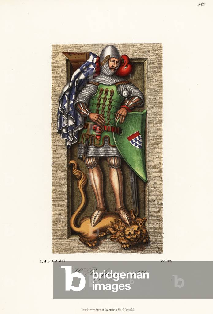 Walther von Bopfinger, died 1359, 1889 (chromolithograph)