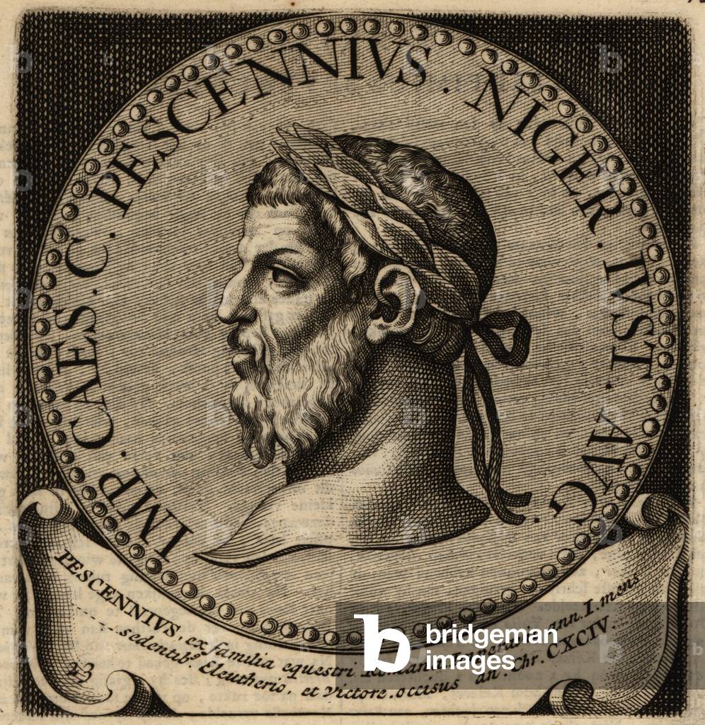 Portrait of Roman Emperor Pescennius Niger.
