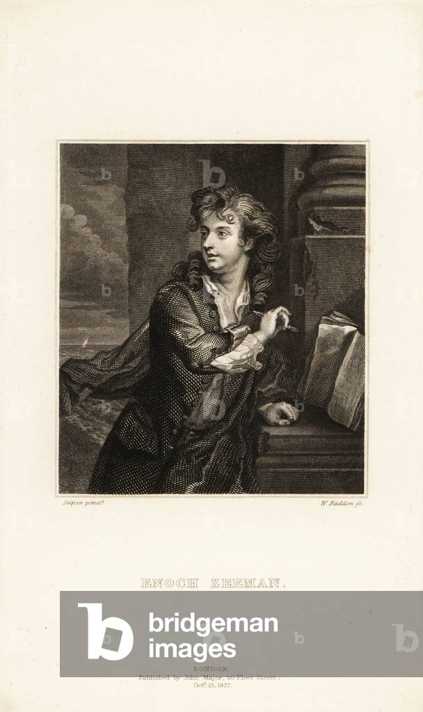 Portrait of Enoch Seeman the Younger, portrait painter from Danzig brought to London by his painter father, 1694-1744