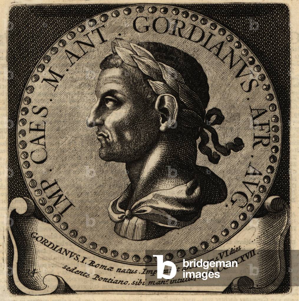 Portrait of Roman Emperor Gordian I.