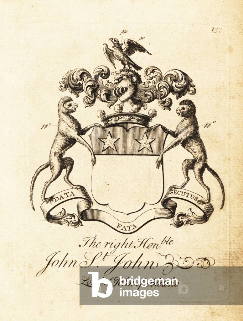 Coat of arms of the Right Honourable John St