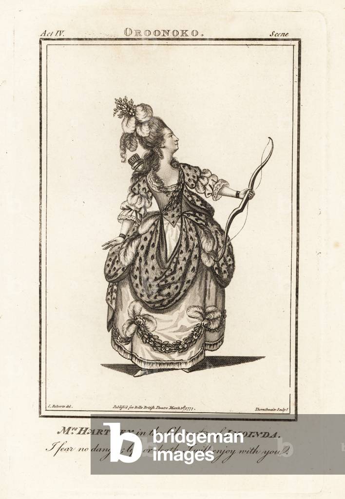 Mrs Elizabeth Hartley in the character of Imoinda in Thomas Southernes Oroonoko