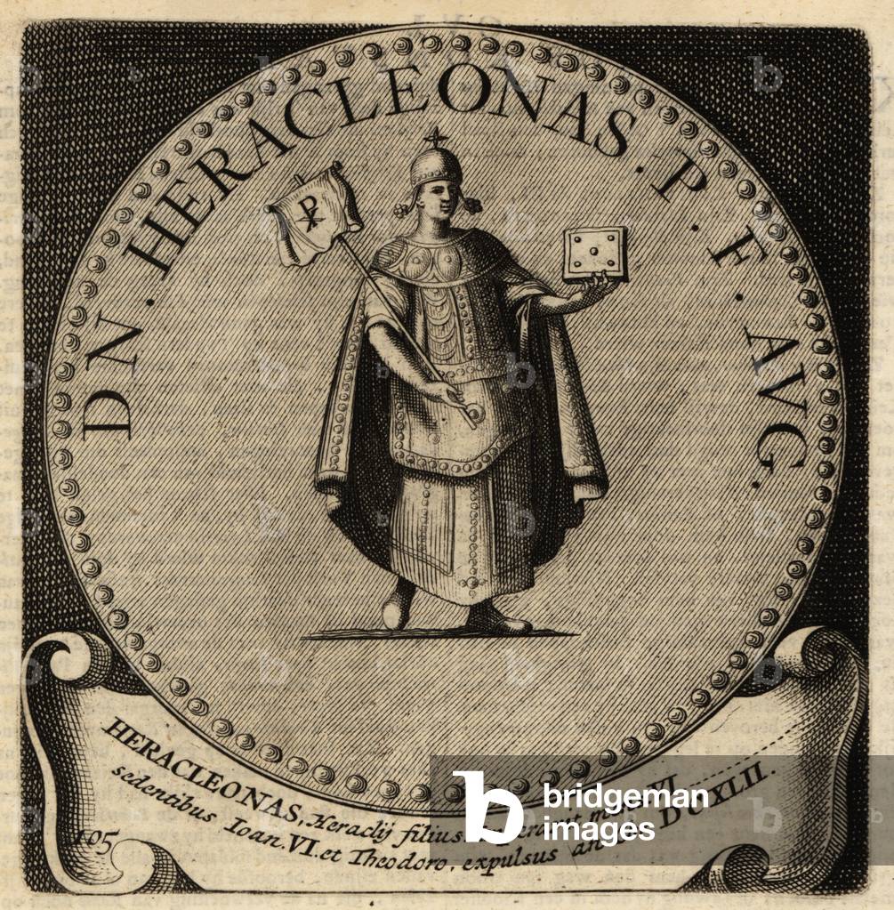 Portrait of Byzantine Emperor Heraklonas.