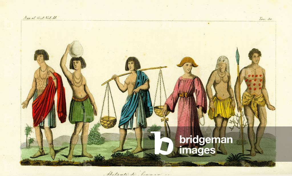 Costume of the inhabitants of Sennar