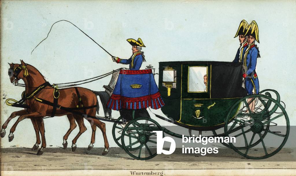 Carriage of Count Mandelsloh, Wurtemberg Minister, in Queen Victoria's coronation parade