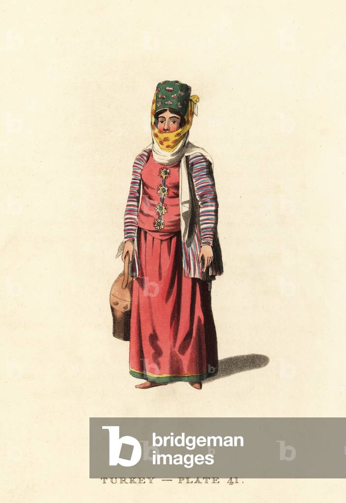 Costume of a Simiot woman, Island of Simia, Ottoman Empire (now Simi or Symi, Greece)