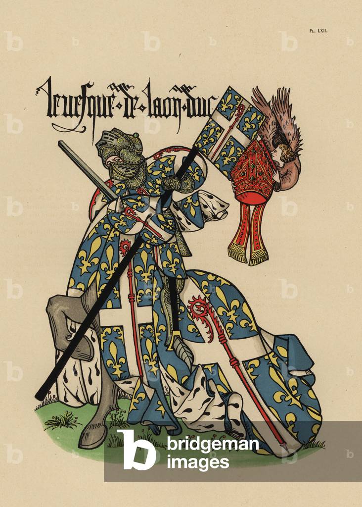 Bishop of Laon, Eveque de Laon, with mitre