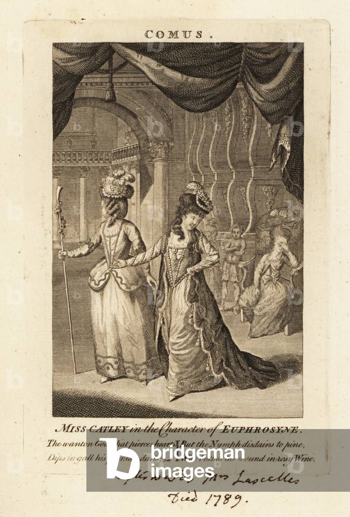 Miss Ann Catley in the character of Euphrosyne in John Miltons Comus